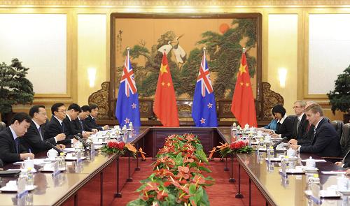 李克强与新西兰副总理举行会谈--中华人民共和国年鉴