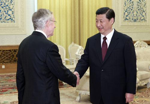 习近平会见美国国会参议院代表团--中国年鉴