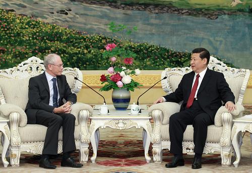 习近平会见欧洲理事会主席范龙佩--国家年鉴