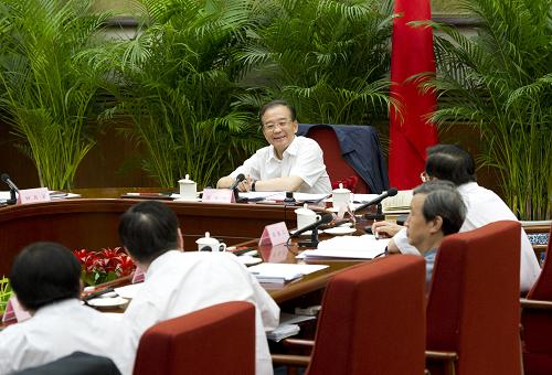 温家宝主持召开经济形势座谈会--国家史册