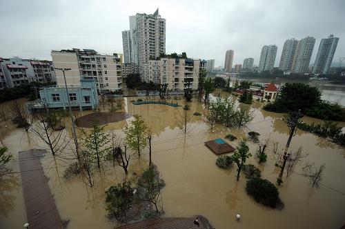 今年首次最大洪峰过合川--国家史册